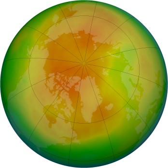 Arctic ozone map for 2002-04